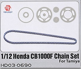 [사전 예약] HD03-0690 1/12 3D Print Chain Set For T 14144 Honda CB1000F （Resin+PE）