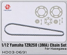 [사전 예약] HD03-0691 1/12 3D Print Chain Set For H 21517  Yamaha TZR250 (3MA)（Resin+PE）