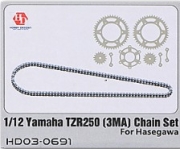 [사전 예약] HD03-0691 1/12 3D Print Chain Set For H 21517  Yamaha TZR250 (3MA)（Resin+PE）