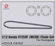 [사전 예약] HD03-0692 1/12 3D Print Chain Set For H 21771 Honda VT250F (MC08)（Resin+PE）