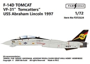 [사전 예약] FD72124 1/72 F-14D TOMCAT VF-31 USS Abraham Lincoln 1997