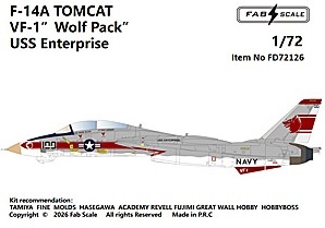 [사전 예약] FD72126 1/72 F-14A TOMCAT VF-1 USS Enterprise