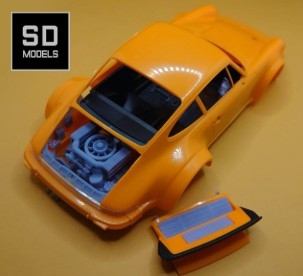 [사전 예약] SD-P05 1/24 Porsche 934 [Build-in Engine for Tamiya] Additional Parts, Tamiya Compatible, 3D Printed