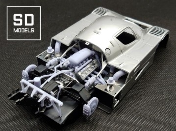 [사전 예약] SD-M02 1/24 Sauber Mercedes C9 [1989 Le Mans] Additional Parts,Tamiya Compatible,3D Printed