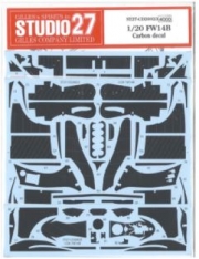 [사전 예약-재생산] ST27-CD20023 1/20 FW14B Carbon decal for Fujimi 【Carbon Decals】