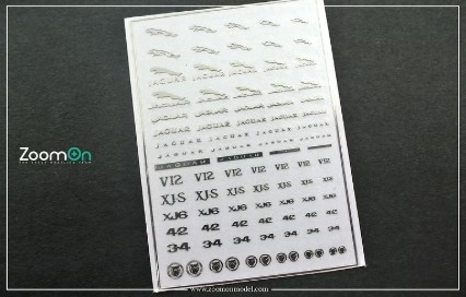 [사전 예약] ZD262 1/24-1/43 Jaguar metal sticker