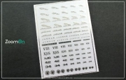 [사전 예약] ZD262 1/24-1/43 Jaguar metal sticker