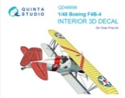 [사전 예약] QD48696 1/48 Boeing F4B-4 3D-Printed & coloured Interior on decal paper (Clear Prop)