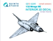 [사전 예약] QDS-32285 1/32 Dassault Mirage IIIE 3D-Printed & coloured Interior on decal paper (Italeri/Revell) (Small version)