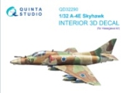 [사전 예약] QD32290 1/32 A-4E Skyhawk 3D-Printed & coloured Interior on decal paper (Hasegawa)