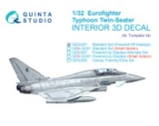[사전 예약] QD32291 1/32 Eurofighter Typhoon Twin-seater EF-2000B/2000T 3D-Printed & coloured Interior on decal paper (Trumpeter)