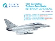 [사전 예약] QDS-32291 1/32 Eurofighter Typhoon Twin-seater EF-2000B/2000T 3D-Printed & coloured Interior on decal paper (Trumpeter) (Small version)