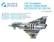 [사전 예약] QDS-32294 1/32 Eurofighter Typhoon Single-seater EF-2000/2000A 3D-Printed & coloured Interior on decal paper (Trumpeter) (Small version)