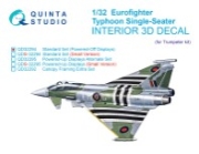 [사전 예약] QD32295 1/32 Eurofighter Typhoon Single-seater (Powered-up Displays) 3D-Printed & coloured Interior on decal paper (Trumpeter)