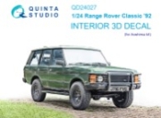 [사전 예약] QD24027 1/24 Range Rover Classic '92 3D-Printed & coloured Interior on decal paper (Aoshima)