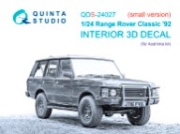 [사전 예약] QDS-24027 1/24 Range Rover Classic '92 3D-Printed & coloured Interior on decal paper (Aoshima) (small version)
