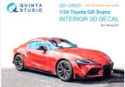 [사전 예약] QD+24033 1/24 Toyota GR Supra Custom 3D-Printed & coloured Interior on decal paper (Tamiya) (with 3D-printed resin parts)