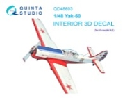 [사전 예약] QD48693 1/48 Yak-50 3D-Printed & coloured Interior on decal paper (A-model)