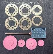 [사전 예약] D031 1/12 YAMAHA YZF-R1 motorcycle metal disc brake for Tamiya