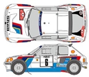 [사전 예약] SHK-D535 1/24 PEUGEOT 205 TURBO 16 WORKS RALLY CAR by T.