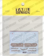 [사전 예약] TABU20084 1/20 TIRE logo GOODYEAR for WR1 for Tamiya