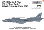[사전 예약] FD72090 1/72 AV-8B Harrier II PlusVX-31 "Dust Devils"