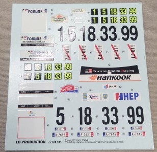 [사전 예약] 24136 1/24 Toyota GR Yaris Rally1 2026 - Rallye Japan / Croatia Rally winner (Expansion pack)