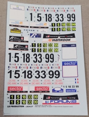 [사전 예약] 24137 1/24 Toyota GR Yaris Rally1 2026 - Rally Islas Canarias / Acropolis / Finland Winner (Expansion pack)