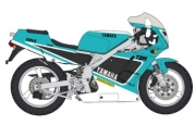 [사전 예약-12월] HSG21789 1/12 Yamaha TZR250 (3MA) Late Model (1990) Mint Green 1 / Yamaha Black