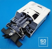 [사전 예약] SD-N01 1/24 Nissan R89C [1989 Le Mans] Additional Parts, Compatible with Tamiya, 3D-Printed