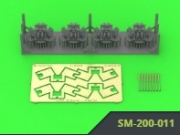 [사전 예약] SM-200-011 1/200 IJN Type 96 25mm TWIN mount - EARLY - with open ring sights (4pcs)