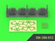 [사전 예약] SM-200-012 1/200 IJN Type 96 25mm TWIN mount - LATE - with "Le Prieur" mechanical sights (4pcs)