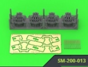 [사전 예약] SM-200-013 1/200 IJN Type 96 25mm TRIPLE mount - EARLY - with open ring sights (4pcs)
