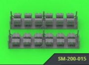 [사전 예약] SM-200-015 1/200 IJN Type 96 25mm AMMO BOXES - two types (12+12pcs)