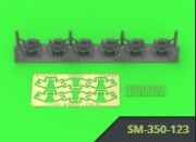 [사전 예약] SM-350-123 1/350 IJN Type 96 25mm TWIN mount - LATE - with "Le Prieur" mechanical sights (6pcs)