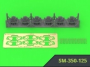 [사전 예약] SM-350-125 1/350 IJN Type 96 25mm TRIPLE mount - LATE - with "Le Prieur" mechanical sights (6pcs)