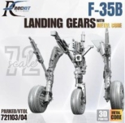 [사전 예약] 721103T 1/72 F-35B Landing gears (Parked）for TAMIYA