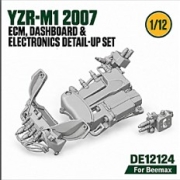 [사전 예약] DE12124 1/12 YZR-M1 2007 ECM, Dashboard & Electronics Detail-Up Set for Beemax