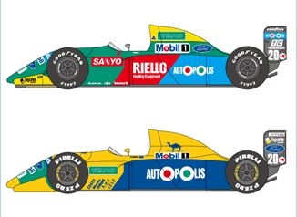 [사전 예약] SHK-D180 1/24 Benetton Ford B190 & B190B/1991 for Hasegawa