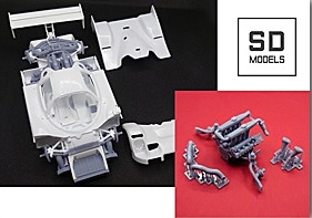 [사전 예약] SD-N02+1 1/24 Nissan R91CP Full-detailed Kit [1991-92　JSPC] Additional Parts Compatible with Hasegawa, 3D-Printed