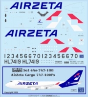 [사전 예약] 40-747-108 1/400 AirZeta Cargo 747-400Fs