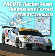 [사전 예약] CS159 1/24 Pacific Racing Team Ika Musume F430 GTC 2011 &2012 for Fujimi