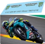 [사전 예약] TBD1219 1/12 Missing Decals for Yamaha YZR-M1 V Rossi 2021 De Agostini TB Decal TBD1219