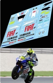 [사전 예약] TBD1243 1/12 Decals for Yamaha YZR M1 Rossi 2007 ( Tested on Beemax) TBD1243