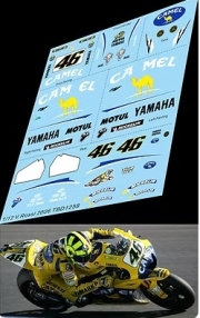[사전 예약] TBD1258 1/12 Decals for Yamaha YZR M1 Rossi 2006 (  need Beemax Kit 2007 )TBD1258