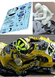 [사전 예약] TBM50 1/12 Figure With Decals for Yamaha YZR M1 2006 V Rossi Beemax TBM50