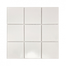 G98-WHITE / 모자이크타일 / 300*300 / 유광 / 1Box 11장 1㎡