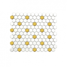 육각 모자이크 G23-HX.PATTERN3 / 모자이크타일 / 299*255 / 유광 / 1Box 12장 1㎡