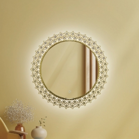 해바라기 조명거울