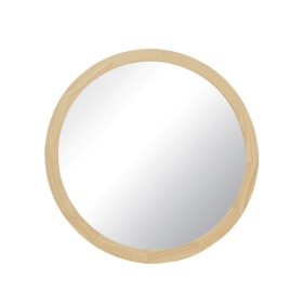 편백 원형 거울